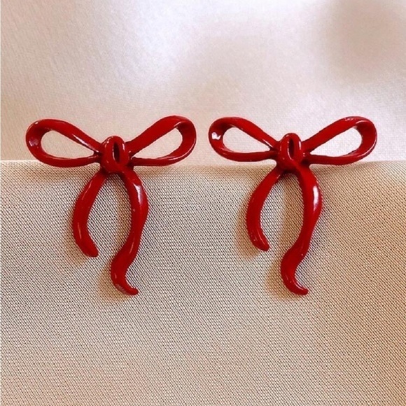 bow ribbon coquette earrings - Picture 4 of 6